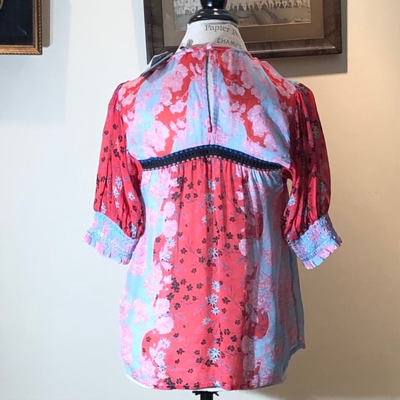 Anthropologie Honora Red Blouse Size XXS - Picture 8 of 12